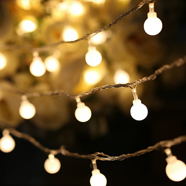 LED String Lights, White Ball Fairy Lights, Waterproof Starry Lights for Bedroom Patio Parties, Battery Powered - Walmart.com