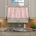thumbnail image 5 of Candy House Pattern 27"x36" Linen Look Cafe Curtain Set with Privacy and UV Protection, 5 of 8