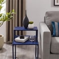 thumbnail image 4 of Walker Edison 16" Two Tiered Side Table Metal and Engineered Wood in Blue, 4 of 8