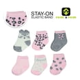 thumbnail image 4 of Peak 2 Peak Unisex Infant, Baby and Toddler 6-Pack "Kitty" Ankle Socks - 0-6 Months, 4 of 4