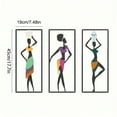 thumbnail image 2 of Alluring African Dancer Wall Ornament - Perfect for Home Decor Lively Ethnic-inspired Wall Mural for Bedroom An Attractive Wall Hanging, Wall Sculptures - Wall Art, 2 of 19