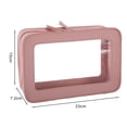 thumbnail image 4 of TNOBHG Travel Makeup Bag Transparent Cosmetic Bag Zipper Closure Waterproof Capacity Firm Stitching Portable Travel Business Trip Toiletry Bag Makeup Brush, 4 of 8