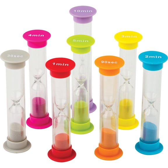 Teacher Created Resources Small Sand Timers Combo 8-Pack