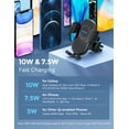 thumbnail image 5 of Wireless Car Charger Mount, Mpow 10W 7.5W Auto Clamping Qi Fast Charging Car Mount with Power Storage, Air Vent Car Phone Holder Compatible with iPhone 13/13 Pro/13 Pro Max/Galaxy S22 Ultra/S22/S21, 5 of 12