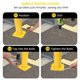 thumbnail image 5 of Yeshouse bolardo de seguridad de acero con diámetro de 4,5", poste con 8 pernos de anclaje, ideal para áreas sensibles al tráfico, resistente y fácil de instalar en zonas protegidas, 5 of 7