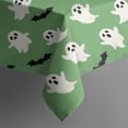 thumbnail image 5 of Green Ghost Bat Pattern Square Tablecloth,Waterproof Square Table Cover,Wipeable Spillproof Washable Table Cover for Home Kitchen Party Decor 60"x60"(152x152cm), 5 of 6