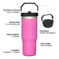 thumbnail image 2 of Vaso Térmico De 30oz Acero Inoxidable&nbsp;con Popote Y Asa, 2 of 7