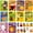 30Pcs-Type B, variant on JESTAR 24 Sheet Halloween Pumpkin Craft Stickers - DIY Make Your Own Pumpkin Face Party Game Stickers for Kids & Toddlers - Bulk Pack for Halloween Treats & Goody Bag Fillers