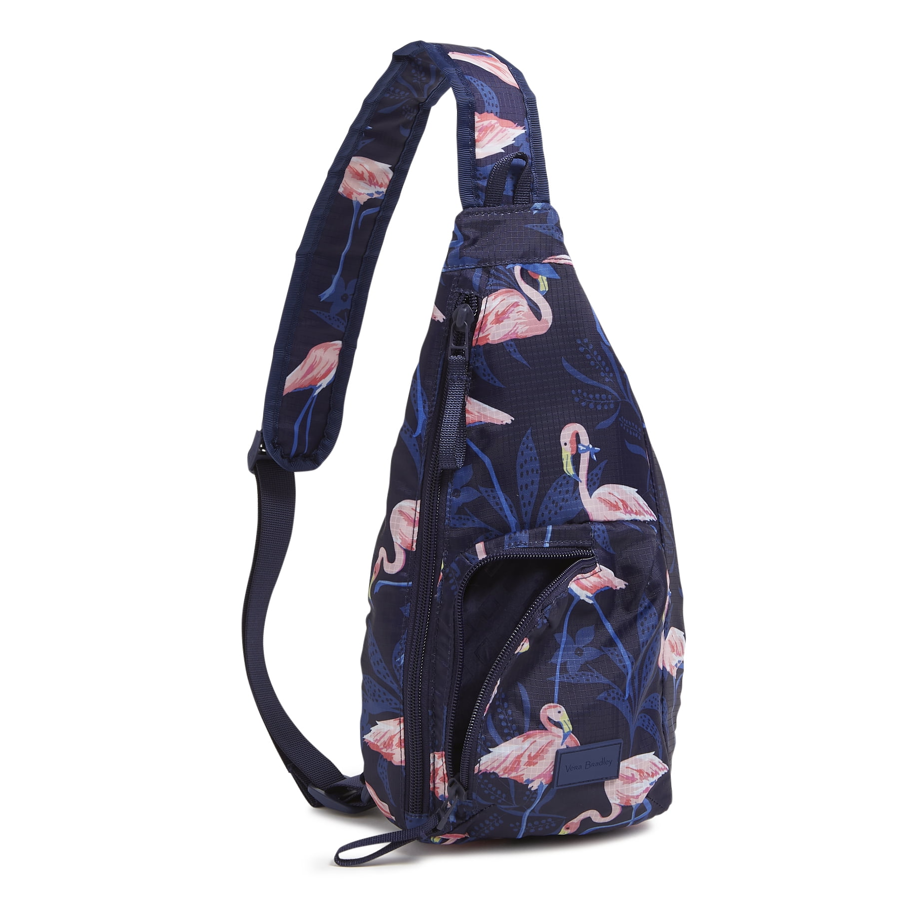 Vera Bradley Women's Ripstop Mini Sling Backpack Flamingo Party