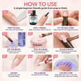 thumbnail image 6 of Morovan Professional Acrylic Nail Kit for Beginners - Complete Starter Set with U V Lamp Nail Tips Glue Drill Files & More, 6 of 9