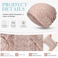 thumbnail image 3 of PHOGAY 5 Pack Chemo Headwear Turbans Cap, Women's Slouchy Beanie Chemo Hat Stretch Cancer Head Wraps Sleep Head Scarf for Cancer Patient, 5 Colors, 3 of 9