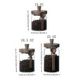 thumbnail image 2 of Glass Jars with Spoons - 3 Pcs Food Storage Containers for Coffee, Tea, Candy, Biscuits, Snacks, Seasonings - Airtight Glass Canisters with Lids, 2 of 9