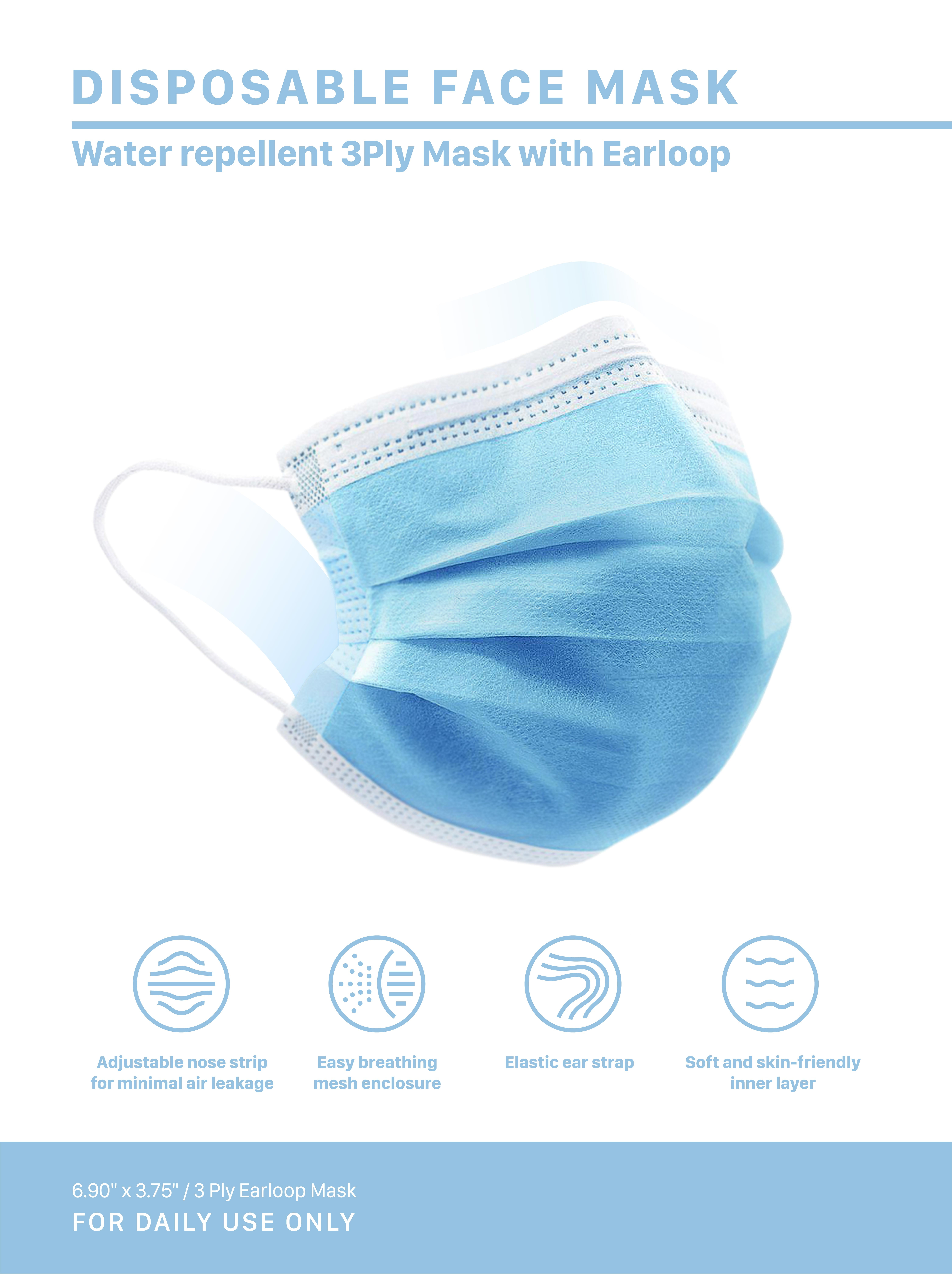 Ma Croix 3 Ply Disposable Face Masks