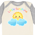 thumbnail image 4 of Inktastic Little Sunshine- cute sun rainbow letters Boys or Girls Long Sleeve Baby Bodysuit, 4 of 5