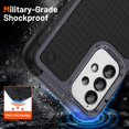 thumbnail image 2 of Funda para Samsung A73 5g, doble capa de protección, a prueba de golpes, protección para pantalla y cámara., 2 of 5