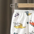 thumbnail image 7 of KPOPLK Summer Toddler Boys Shorts Boy Cotton Casual Shorts Elastic Waist Lounge Shorts with Pockets Size 3-4 Years,White, 7 of 7