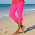 thumbnail image 2 of LEKODE Skirt Leggings for Women Seamless Impact Leggings Curve Leggings Buttery Soft Leggings Ultra Soft Leggings Knee Length Leggings Workout Shorts for Women Pink L, 2 of 8