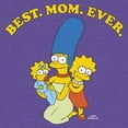 thumbnail image 2 of Women's The Simpsons Marge Best Mom Ever  Racerback Tank Top Purple Heather X Large, 2 of 4