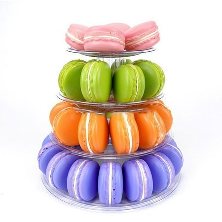 

Multitiers Macaron Display Stand Cupcake Tower Rack Cake Stand PVC Tray Cake AL