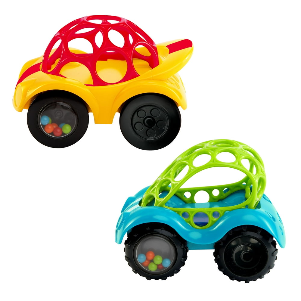 Oball Rattle & Roll EasyGrasp Push Vehicle Toy, Ages 3 months +