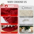 thumbnail image 5 of Sanmadrola Christmas Tree Skirt Red Plush Skirts Large Christmas Decorations Indoor Xmas Ornaments Holiday Decor for Home Party Holiday Decorations, 30in, 5 of 10