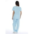 thumbnail image 2 of 11149W Just Love Women's Scrub Sets / Medical Scrubs / Nursing Scrubs - L (Extra Large, Aqua With Chocolate Trim), 2 of 3