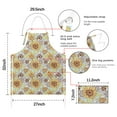 thumbnail image 7 of Sunflower Pattern Apron-Garden Aprons for Women with Pockets-Cotton Linen Waterproof Kitchen Cooking Gardening Aprons Adjustable for Kitchen,Cooking,BBQ and Salon 33x27 Inch, 7 of 7