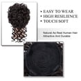 thumbnail image 4 of Messy Curly Hair Bun Scrunchies Extensions Synthetic Drawstring Ponytail Updo Hair Pieces for Women, 4 of 6