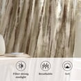 thumbnail image 6 of Brown Beige Vintage Semi Sheer Curtains Drapes for Living Room, Bedroom, French Doors Window 84 Inches Long, Retro Abstract Art Rod Pocket Chiffon Curtain Drapery Voile Draperies Panel, 6 of 8