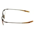 thumbnail image 4 of New Balance Mens Eyeglass Rectangle Rimless Metal NB 356 3 Antique Gold. 53mm, 4 of 6
