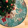 thumbnail image 4 of Abstarct Maple Leaf Colored Christmas Tree Mats Waterproof Tree Skirt, Autumn Leaves Xmas Tree Stand Tray Mat Floor Protector Pad for Holiday Party Decoration, 28.3", 4 of 6