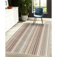 thumbnail image 4 of Striped Decorative Rug, Blue Purple Teal Aqua Lavender Colored Vertical Stripes Geometric Abstract Vintage, Quality Carpet for Bedroom Dorm and Living Room, 6 Sizes, Camel, by Ambesonne, 4 of 4