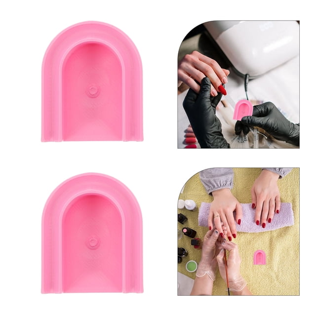 UPGRATOR 6Ud Herramienta Para Cat Soporte Ergonómico Antideslizante Color Rosa Para Manicura En Casa