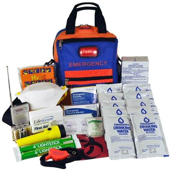 Lifesecure® SecurEvac High-Visibility/Safety Grab-and-Go All-Hazards 3-DAY Emergency Kit