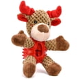 thumbnail image 2 of Juguete de peluche con forma de alce que suena para mascotas, juguete para masticar para perros navideños, juguete para masticar para perros navideños, juguete multifuncional para perros, 2 of 12