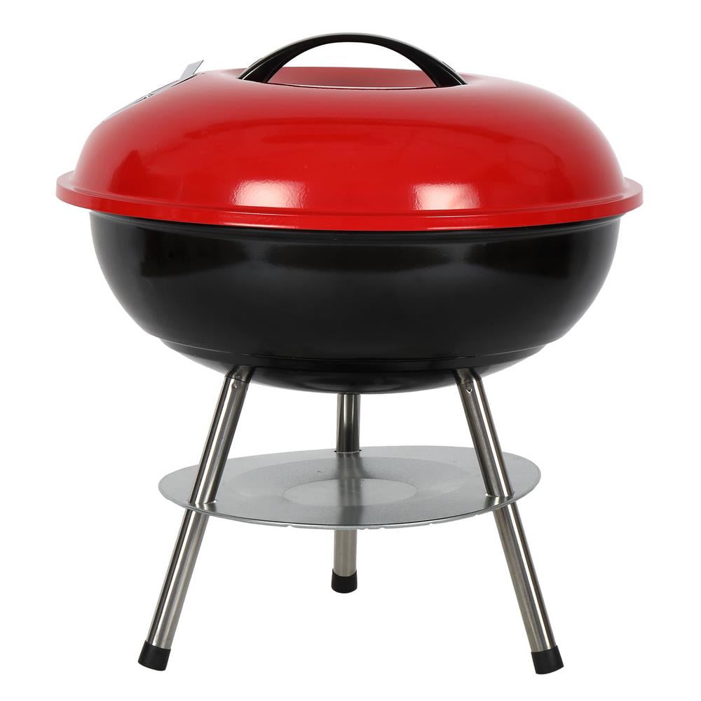 Ktaxon 14Inch Portable Charcoal Grill Small BBQ Grill, Red Walmart