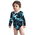 thumbnail image 2 of Xecao Lightning Print Baby unisex-baby Cotton Long-sleeve Bodysuits-6 Months, 2 of 6
