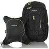 Obersee Bern Diaper Bag Backpack and Cooler, Black/Black