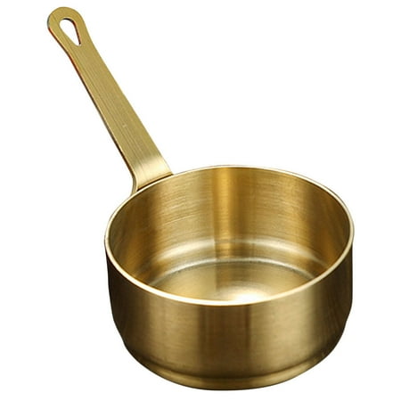 

WRISTBIQUE 1Pcs Metal Sauce Cup with 80ml Capacity for Indoor Home Dining Seasoning Dipping Bowls Golden Round Shape