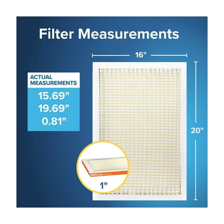 Filtrete 16x20x1 HVAC Furnace Air Filter, MPR 800 MERV 10, Micro Particle Reduction, 1 Filter
