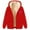 Red, variant on Fartey Winter Hooded Coats for Women Clearance Sherpa Lined Jacket Fall Winter Fuzzy Fleece Coat Dressy Casual Full Zip Long Sleeve Warm Outerwearwith Pockets