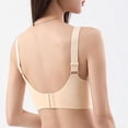 thumbnail image 5 of Ohufall Bra for Women Solid Color Full Coverage Bras Seamless No Underwire Gathered Summer Everyday Bra,36B/C-44B/C, 5 of 8