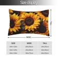 thumbnail image 2 of Fotbe Vibrant Sunflower Blooms Funda de Almohada Decorativa Estilo Occidental, Lujo en Algodón, Fundas para Almohadas King, Cojín Estampado para Decoración del Hogar-16"x24", 2 of 6