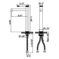 thumbnail image 5 of Single Hole Bathroom Sink Faucet, Single Lever Deck Mounted Basin Faucet, 5 of 5