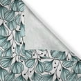 thumbnail image 4 of Ambesonne Floral Grommet Curtain Single Panel, Doodle Garden Plants, 50"x60", Seafoam White Black, 4 of 5