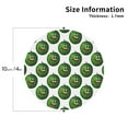 thumbnail image 2 of Gaeub Happy Watermelon Print 4 Pcs Leather Coasters for Drinks ,Drink Coasters Sets,Drink Table Cup Coasters for Living Room Kitchen Coffee Decor-Round Shape, 2 of 6