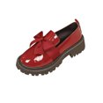 thumbnail image 2 of Women's Casual Loafers, Comfortable Flat Shoes Slip on for Women, Patent Leather Non Slip Work Shoes for Fall Winter Daily Wear, 2 of 9