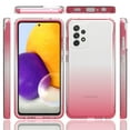 thumbnail image 2 of Mantto Samsung A52 Case 5G/4G, Full Body Clear Protection Case - Shock Proof edges Slim Hybrid Back Silicone Rubber TPU Bumper Gradient Phone Case for Samsung Galaxy A52 5G/4G - Red, 2 of 8