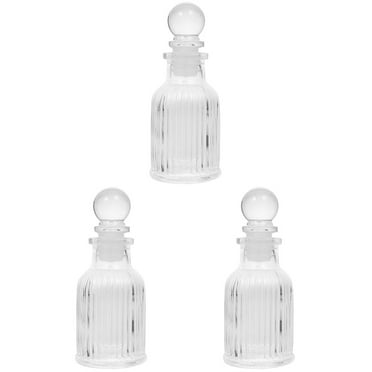 Bottle of Bitters Cocktail Bartending Glass Whiskey Decanter Small Terrarium 3 Pack