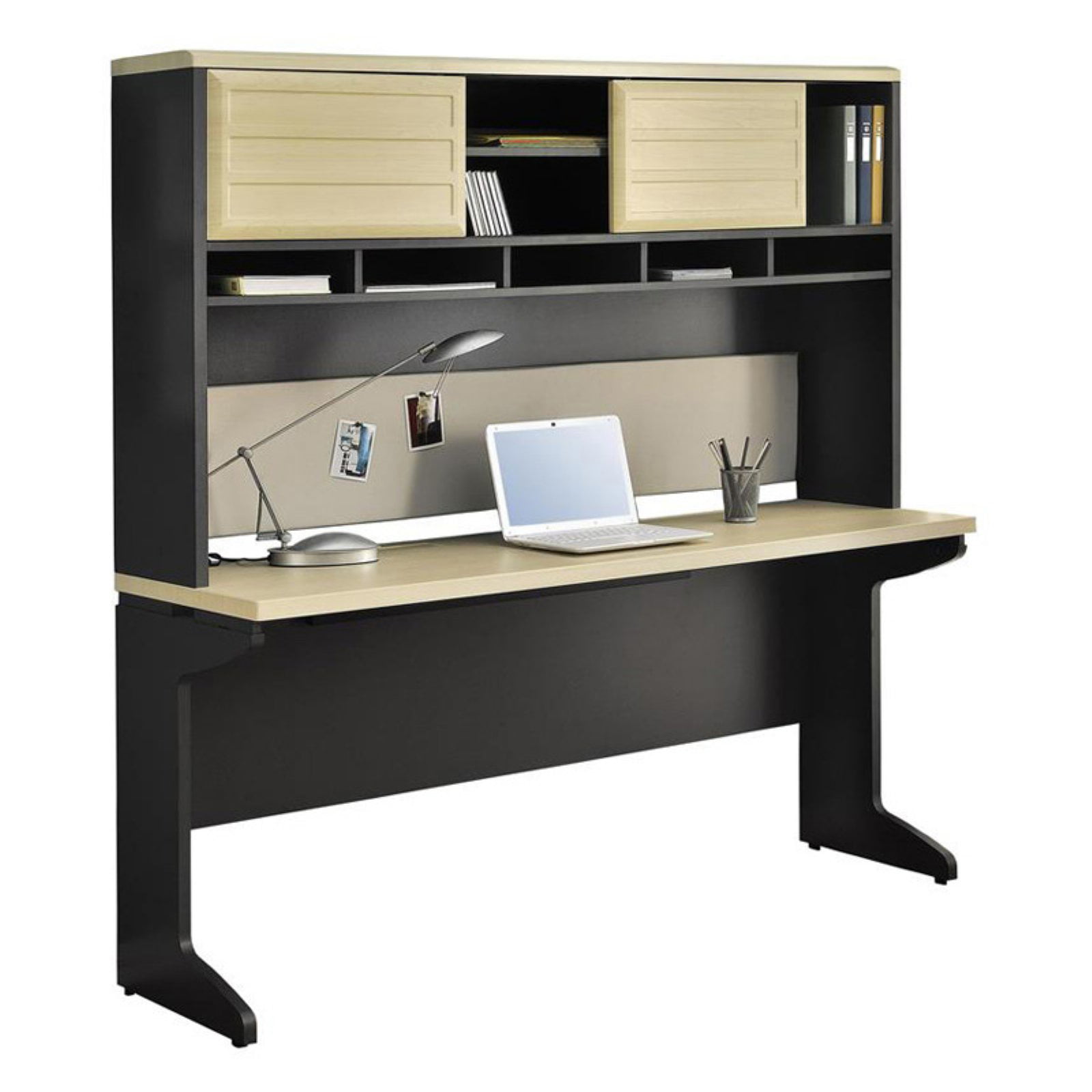Altra Furniture Pursuit Benjamin Computer Desk With Hutch Bundle